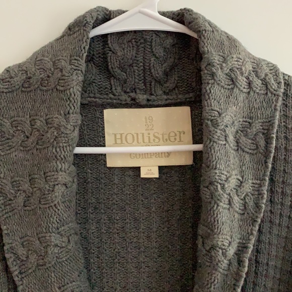 Dark Grey Hollister Cardigan | Size:M - Picture 3 of 9